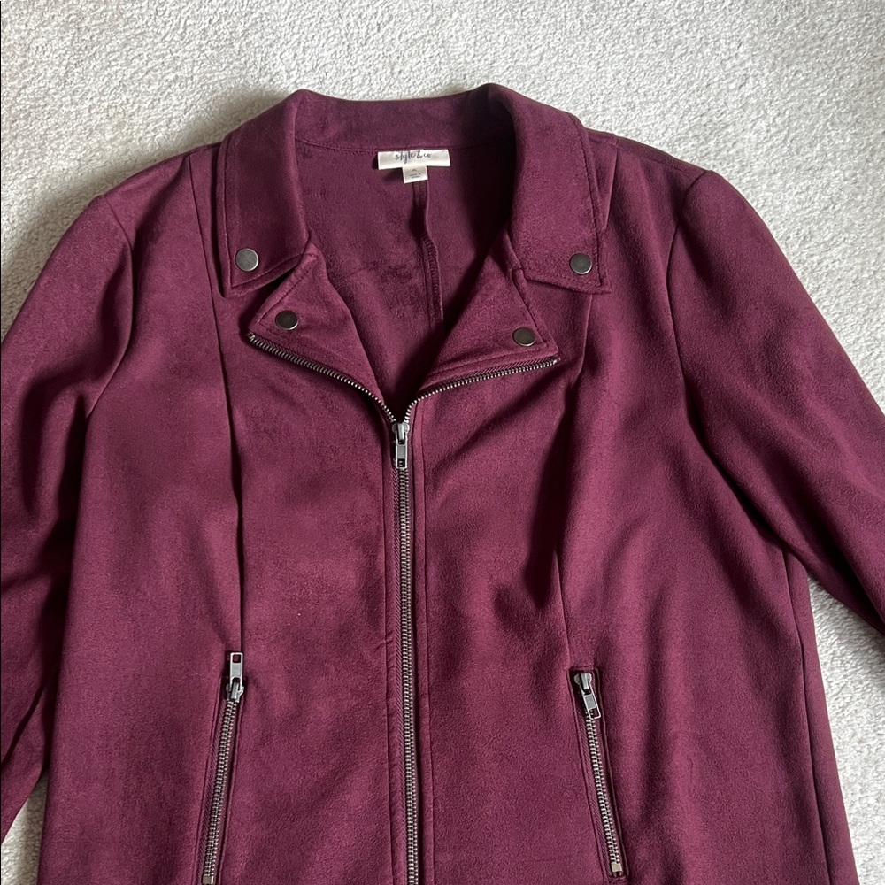 Faux suede jacket - Picture 2 of 6